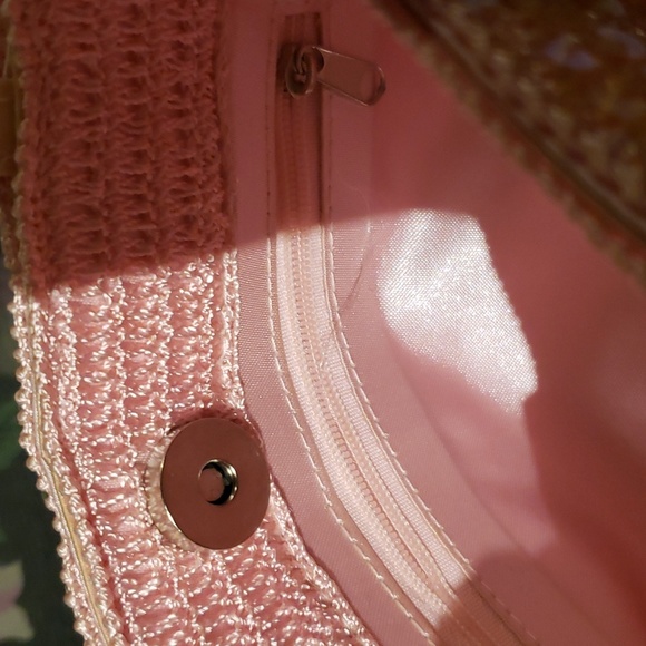 Pink Sequins Crochet Mini Bag - Picture 13 of 17